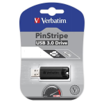 Verbatim Store 'n' Go Pin Stripe USB Drive - Chiavetta USB - 16 GB - USB 3.2 Gen 1 - nero